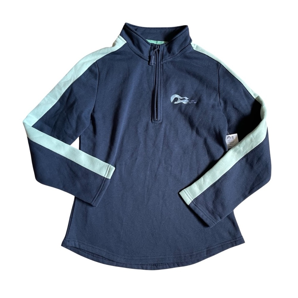 NEW Princess Navy Blue Quarter Zip Sweatshirt US L